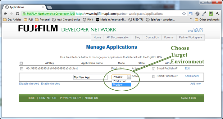 AppSetupChooseEnvironment